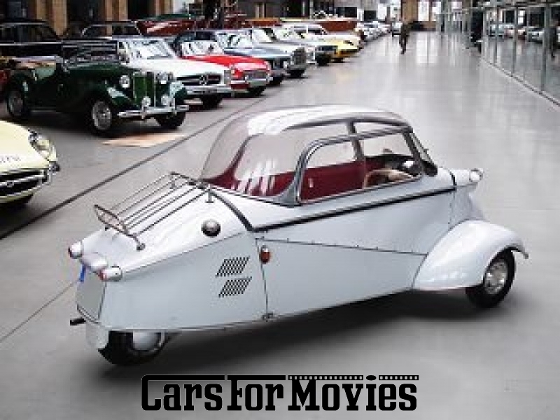 CarsForMovies | Messerschmitt KR-200 1960 Deutschland Weiß Rot Zivilfahrzeug Freizeitfahrzeug Berlin 1229 Oldtimer Kabinenroller Dreirad Fend Flitzer 