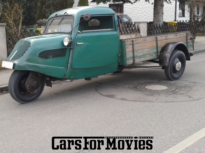 CarsForMovies | Tempo Hanseat Dreirad 1952 Deutschland Grün Grün Zwei- und Dreirad Lastendreirad Bayern 1318 Pritsche Oldtimer