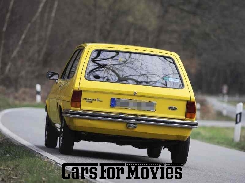 CarsForMovies | Ford D Fiesta MK 1 1977 Deutschland Gelb Schwarz Zivilfahrzeug Kleinwagen Hessen 1473 Oldtimer