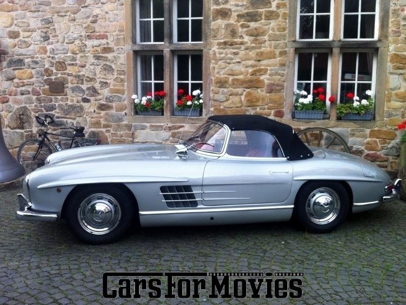 CarsForMovies | Mercedes Benz 300 SL 1957 Deutschland Silber Rot Zivilfahrzeug Cabrio Nordrhein-Westfalen 1477 Oldtimer Sportwagen 