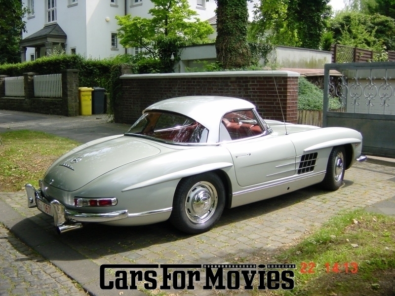 CarsForMovies | Mercedes Benz 300 SL 1957 Deutschland Silber Rot Zivilfahrzeug Cabrio Nordrhein-Westfalen 1477 Oldtimer Sportwagen 
