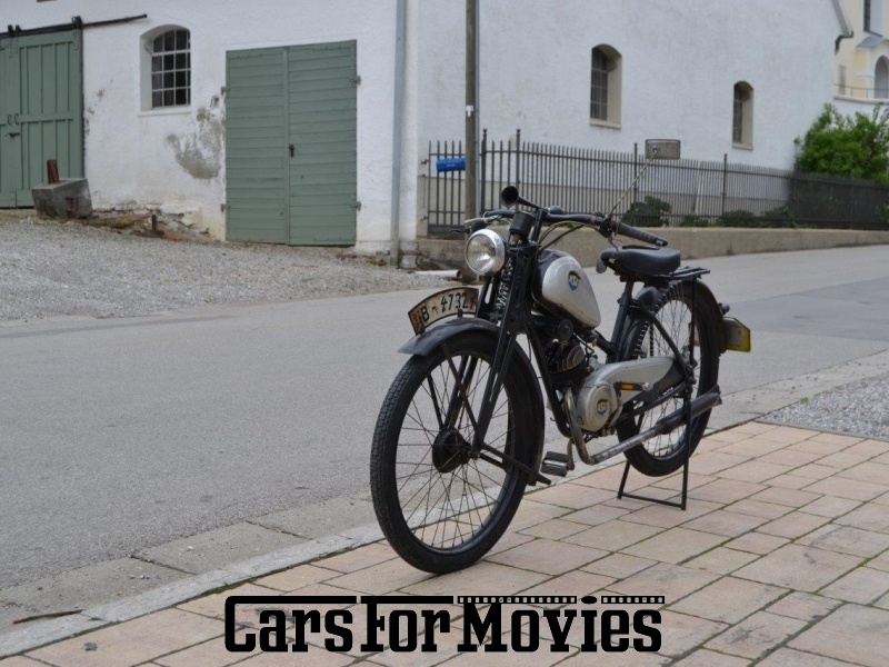 CarsForMovies | NSU Quick Damenmodell 1939 Deutschland Schwarz Schwarz Zwei- und Dreirad Motorrad Bayern 1558 Oldtimer Vorkrieg Moped Mofa