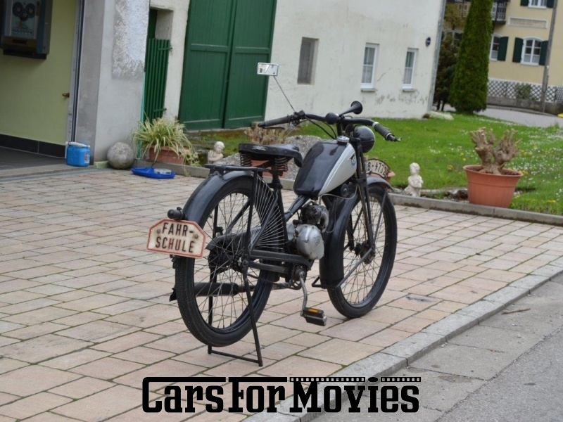 CarsForMovies | NSU Quick Damenmodell 1939 Deutschland Schwarz Schwarz Zwei- und Dreirad Motorrad Bayern 1558 Oldtimer Vorkrieg Moped Mofa