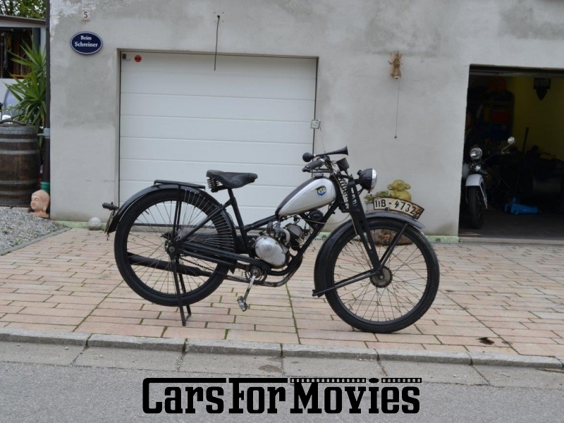 CarsForMovies | NSU Quick Damenmodell 1939 Deutschland Schwarz Schwarz Zwei- und Dreirad Motorrad Bayern 1558 Oldtimer Vorkrieg Moped Mofa