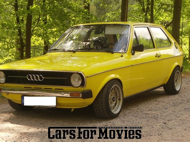 CarsForMovies | Audi Audi 50 LS 1976 Deutschland Gelb Schwarz Zivilfahrzeug Kleinwagen Rheinland-Pfalz 1593 Oldtimer Original