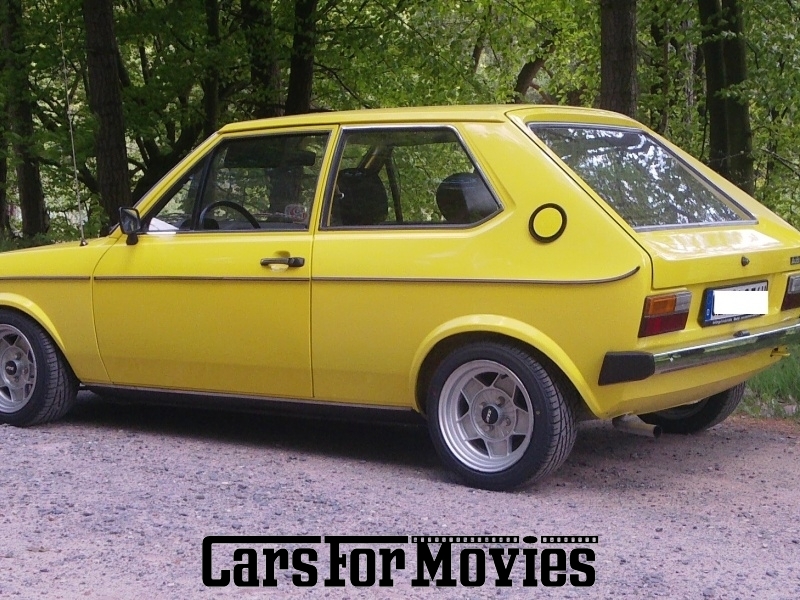 CarsForMovies | Audi Audi 50 LS 1976 Deutschland Gelb Schwarz Zivilfahrzeug Kleinwagen Rheinland-Pfalz 1593 Oldtimer Original