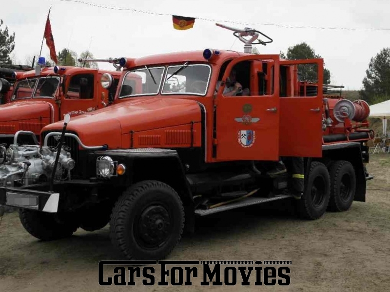 CarsForMovies | IFA G5 1953 DDR Rot Braun Einsatzfahrzeug Feuerwehrfahrzeug Ost Brandenburg 1635 Oldtimer Ostblock Löschfahrzeug