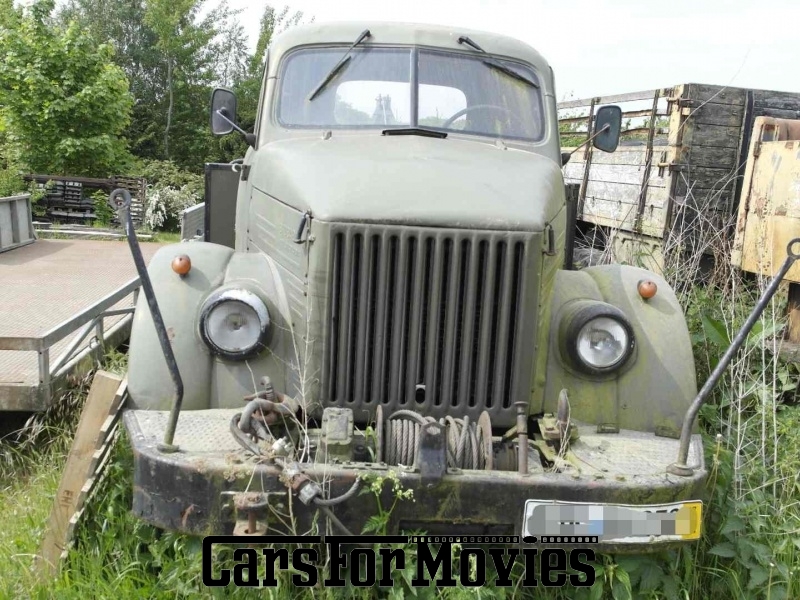 CarsForMovies | GAZ 63 1950 Russland Grün Grün Militärfahrzeug LKW Brandenburg 1858 Oldtimer Sowjetunion UdSSR Armee Ostblock Pritsche Seilwinde
