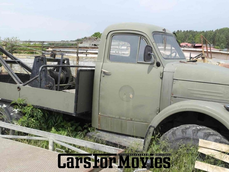 CarsForMovies | GAZ 63 1950 Russland Grün Grün Militärfahrzeug LKW Brandenburg 1858 Oldtimer Sowjetunion UdSSR Armee Ostblock Pritsche Seilwinde