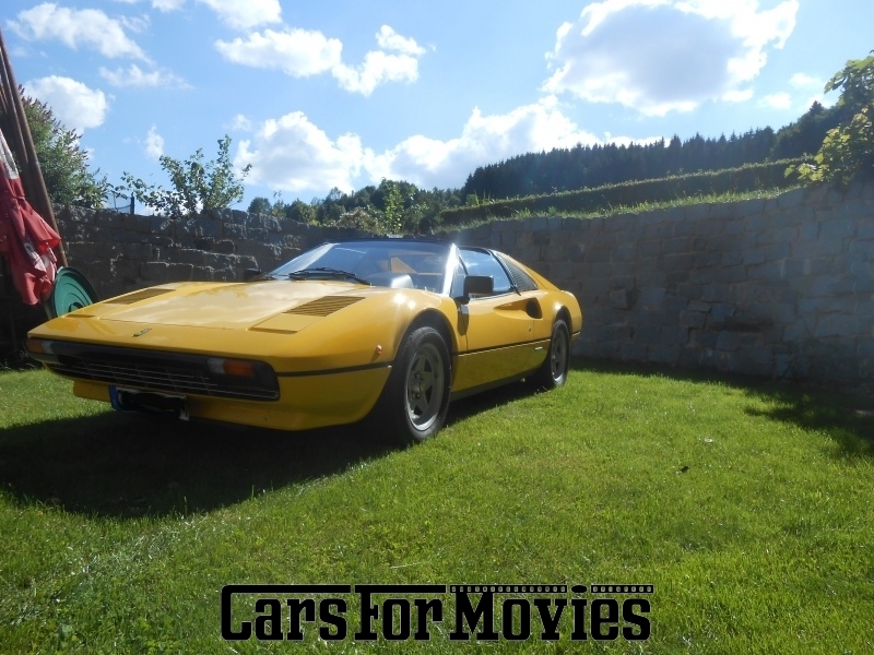 CarsForMovies | Ferrari 308 gts/i 1982 Italien Gelb Beige Zivilfahrzeug Sportwagen Bayern 1875 Oldtimer Luxus 