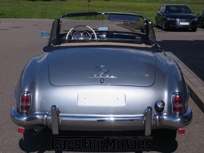 CarsForMovies | Mercedes Benz 190 SL Cabrio 1958 Deutschland Silber Blau Zivilfahrzeug Cabrio Bayern 2138 Oldtimer Sportwagen