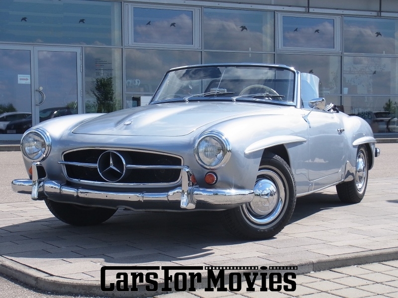 CarsForMovies | Mercedes Benz 190 SL Cabrio 1958 Deutschland Silber Blau Zivilfahrzeug Cabrio Bayern 2138 Oldtimer Sportwagen