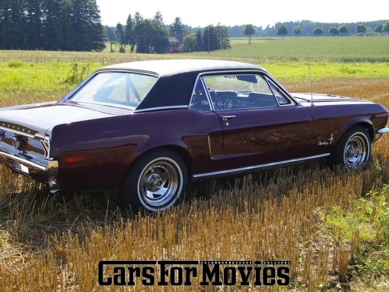 CarsForMovies | Ford Mustang Coupe 1968 USA Bordeaux Schwarz Zivilfahrzeug Coupe Niedersachsen 2348 Oldtimer Sportwagen