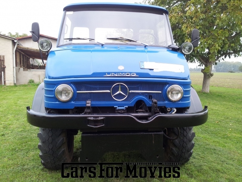 CarsForMovies | Mercedes Benz Unimog 403 1970 Deutschland Blau Blau Nutzfahrzeug Spezialfahrzeug Hessen 2451 Kipper Landmaschine