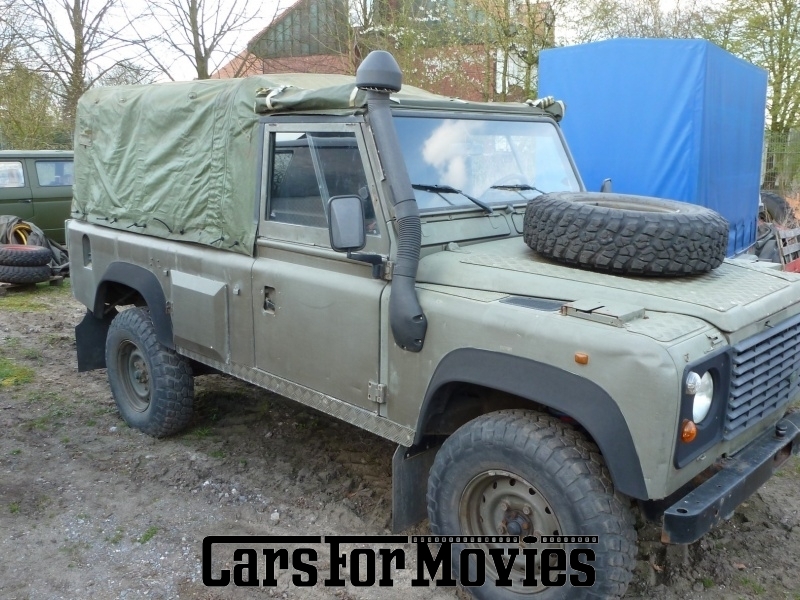 CarsForMovies | Land Rover Defender 110  Militär 1990 England Grün Grün Militärfahrzeug Geländewagen Nordrhein-Westfalen 2489 Oldtimer Armee Jeep Großbritannien 