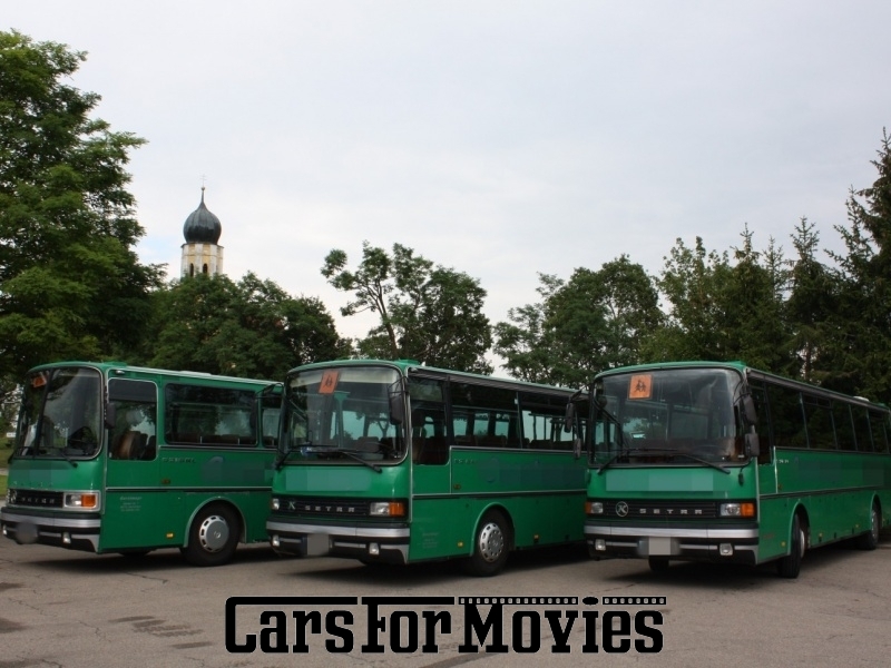 CarsForMovies | Kässbohrer Setra S 213 RL Polizeibus 1986 Deutschland Grün Braun Einsatzfahrzeug Polizeifahrzeug West Bayern 2548 Reisebus Dienstfahrzeug Justiz