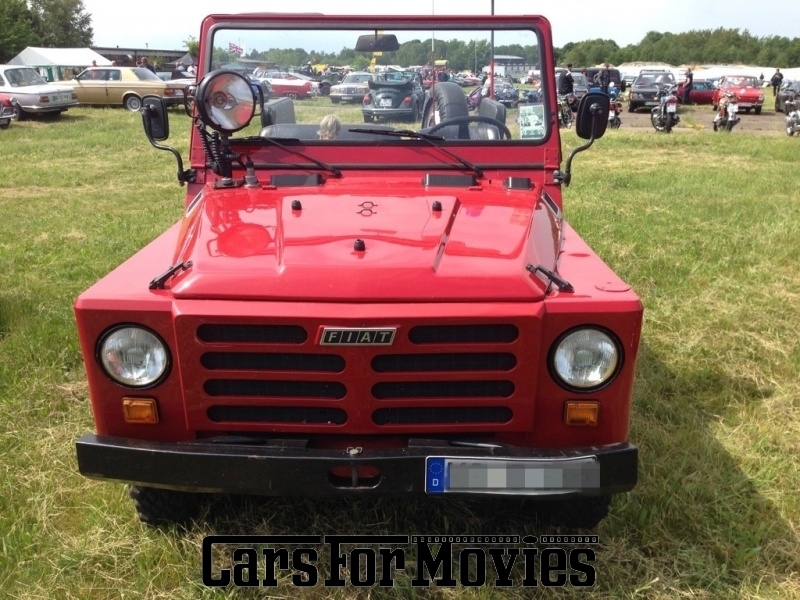CarsForMovies | Fiat Campagnola B2  1981 Italien Rot Schwarz Zivilfahrzeug Geländewagen Schleswig-Holstein 2649 Papamobil Cabrio 