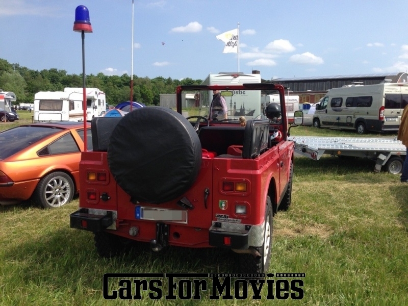 CarsForMovies | Fiat Campagnola B2  1981 Italien Rot Schwarz Zivilfahrzeug Geländewagen Schleswig-Holstein 2649 Papamobil Cabrio 