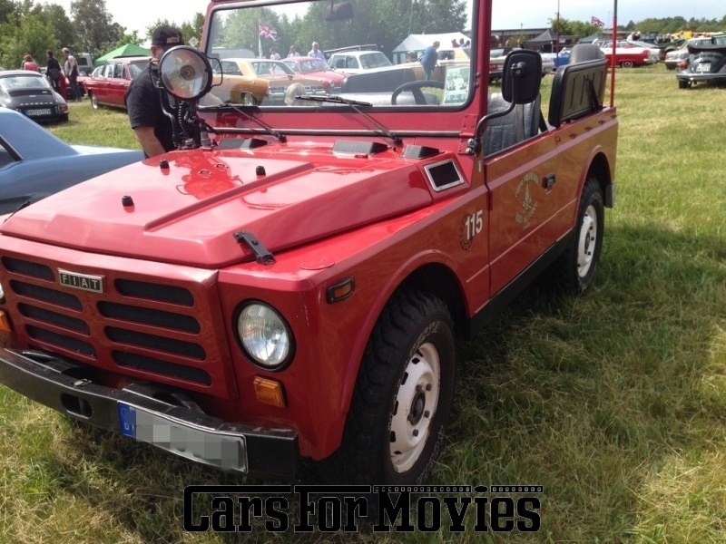 CarsForMovies | Fiat Campagnola B2  1981 Italien Rot Schwarz Zivilfahrzeug Geländewagen Schleswig-Holstein 2649 Papamobil Cabrio 
