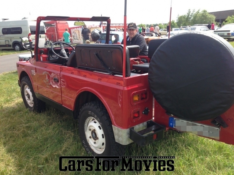 CarsForMovies | Fiat Campagnola B2  1981 Italien Rot Schwarz Zivilfahrzeug Geländewagen Schleswig-Holstein 2649 Papamobil Cabrio 