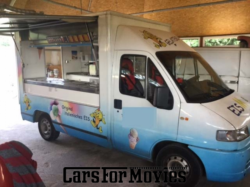 CarsForMovies | Fiat Ducato Eiswagen  1999 Italien Weiß Weiß Nutzfahrzeug Verkaufswagen Hamburg 2728 Eiswagen Foodtruck Imbiss Catering Event