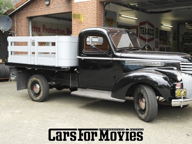 CarsForMovies | Chevrolet  Stake Truck 1942 USA Schwarz Beige Zivilfahrzeug Pickup Niedersachsen 2732 Oldtimer Vorkrieg Pritsche