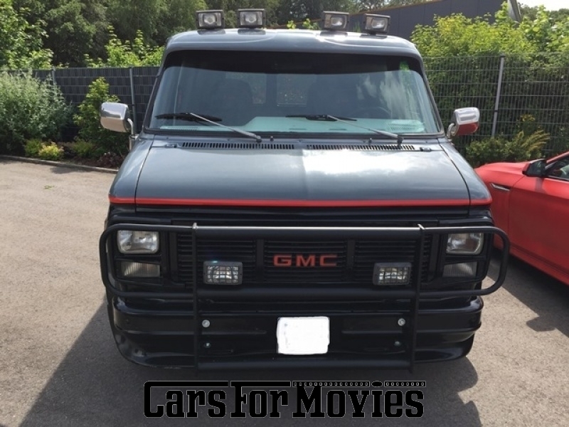 CarsForMovies | Chevrolet  G 20  1978 USA Schwarz Sonstige Zivilfahrzeug Bus Saarland 2884 Handschaltung A-Team Oldtimer Promi Filmauto
