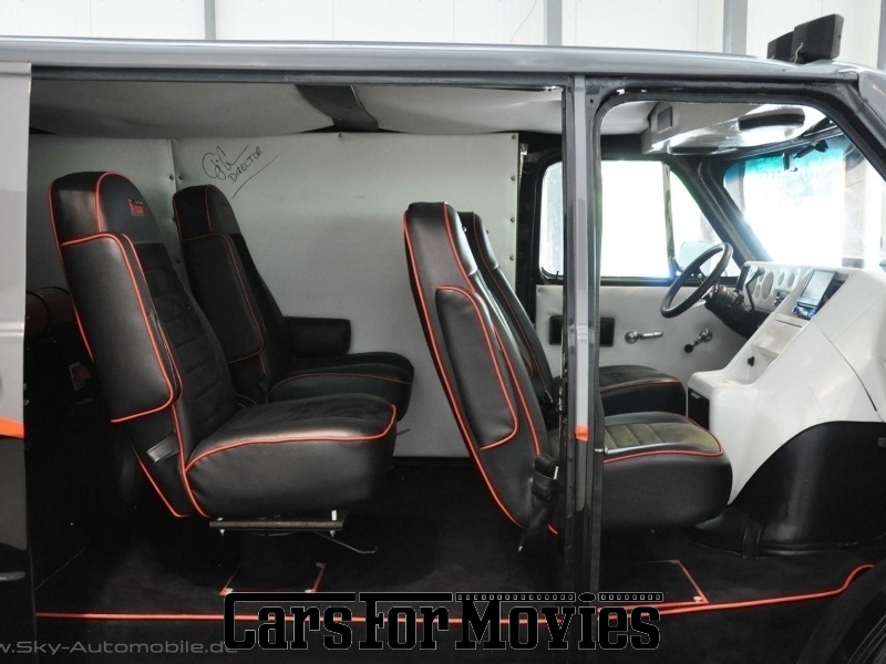 CarsForMovies | Chevrolet  G 20  1978 USA Schwarz Sonstige Zivilfahrzeug Bus Saarland 2884 Handschaltung A-Team Oldtimer Promi Filmauto
