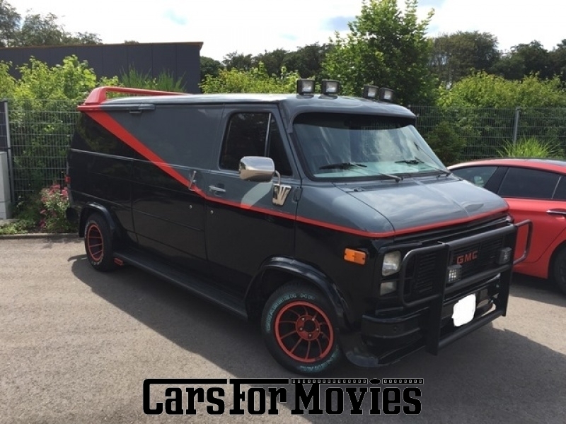 CarsForMovies | Chevrolet  G 20  1978 USA Schwarz Sonstige Zivilfahrzeug Bus Saarland 2884 Handschaltung A-Team Oldtimer Promi Filmauto
