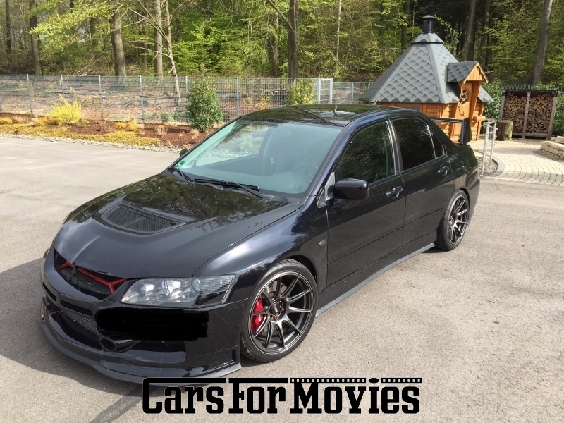 CarsForMovies | Mitsubishi Lancer Evo 9  2006 Japan Schwarz Grau Zivilfahrzeug Limousine Saarland 2889 Heckspoiler 