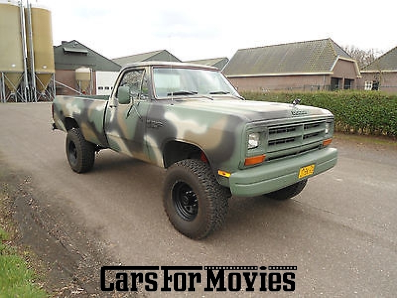 CarsForMovies | Dodge Ram 250 W200 1986 USA Sonstige Beige Militärfahrzeug Pickup Hamburg 2917 Oldtimer Pritsche Camouflage Tarnfarbe 