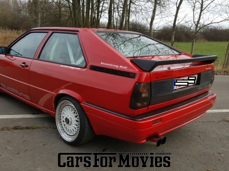CarsForMovies | Audi Coupe Typ 85  1985 Deutschland Rot Rot Zivilfahrzeug Sportwagen Bayern 3040 Quattro Allrad Rallye
