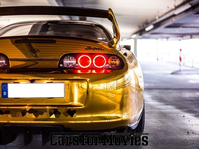 CarsForMovies | Toyota Supra MKIV  1993 Japan Gold Schwarz Zivilfahrzeug Sportwagen Bayern 3049 custom tuning coupe linkslenker lhd