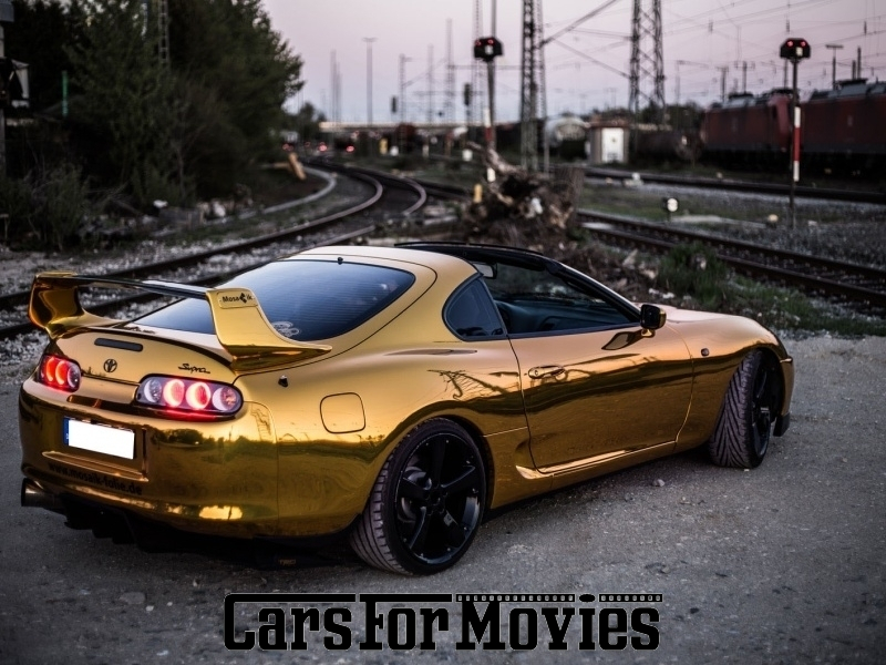 CarsForMovies | Toyota Supra MKIV  1993 Japan Gold Schwarz Zivilfahrzeug Sportwagen Bayern 3049 custom tuning coupe linkslenker lhd
