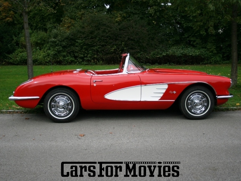 CarsForMovies | Chevrolet  Corvette C1 1959 USA Rot Rot Zivilfahrzeug Cabrio Bayern 3702 Oldtimer