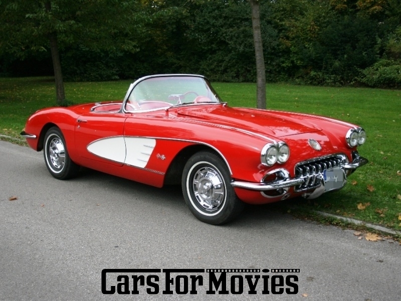 CarsForMovies | Chevrolet  Corvette C1 1959 USA Rot Rot Zivilfahrzeug Cabrio Bayern 3702 Oldtimer