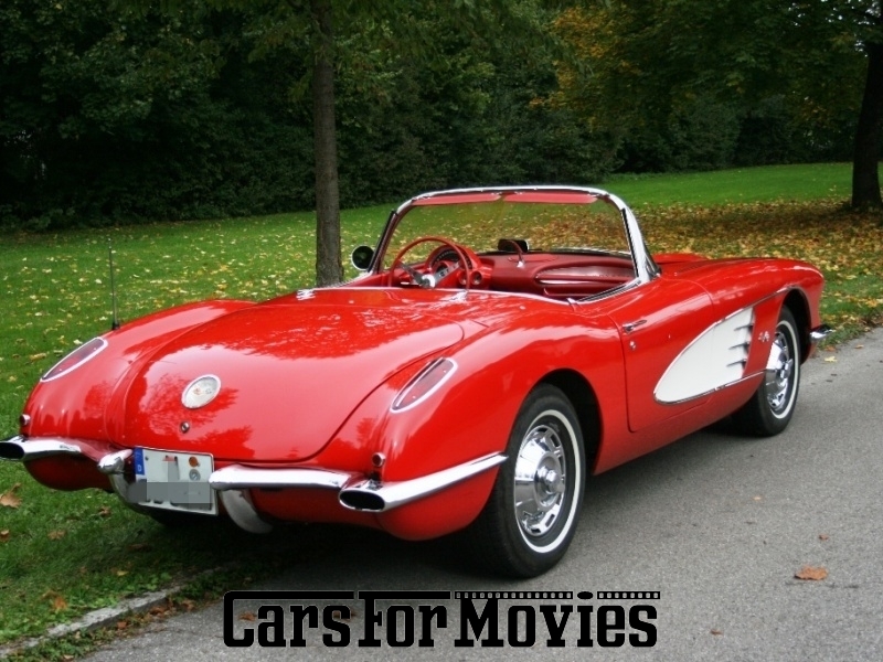 CarsForMovies | Chevrolet  Corvette C1 1959 USA Rot Rot Zivilfahrzeug Cabrio Bayern 3702 Oldtimer