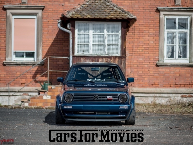CarsForMovies | VW Golf 2 VR6 Turbo 1992 Deutschland Blau Schwarz Zivilfahrzeug Sportwagen Bayern 4098 Tuning Custom Alufelgen Carbon Golf II