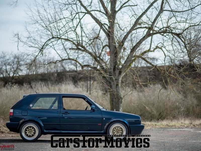 CarsForMovies | VW Golf 2 VR6 Turbo 1992 Deutschland Blau Schwarz Zivilfahrzeug Sportwagen Bayern 4098 Tuning Custom Alufelgen Carbon Golf II