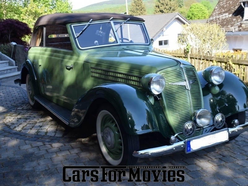 CarsForMovies | Adler 2 Liter 1939 Deutschland Grün Braun Zivilfahrzeug Cabrio Nordrhein-Westfalen 4193 Oldtimer