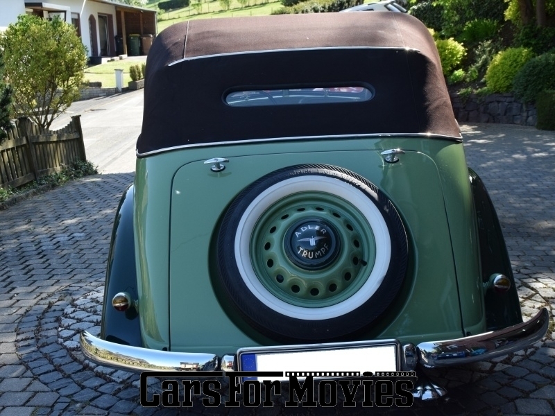 CarsForMovies | Adler 2 Liter 1939 Deutschland Grün Braun Zivilfahrzeug Cabrio Nordrhein-Westfalen 4193 Oldtimer