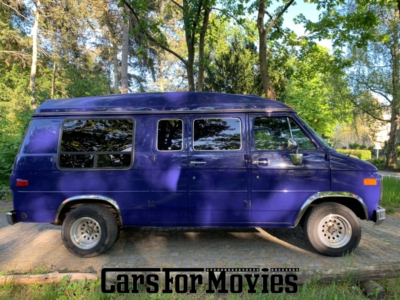 CarsForMovies | GMC Vandura G20 1990 USA Lila Grau Zivilfahrzeug Wohnmobil Berlin 4507 Wohnwagen Camping