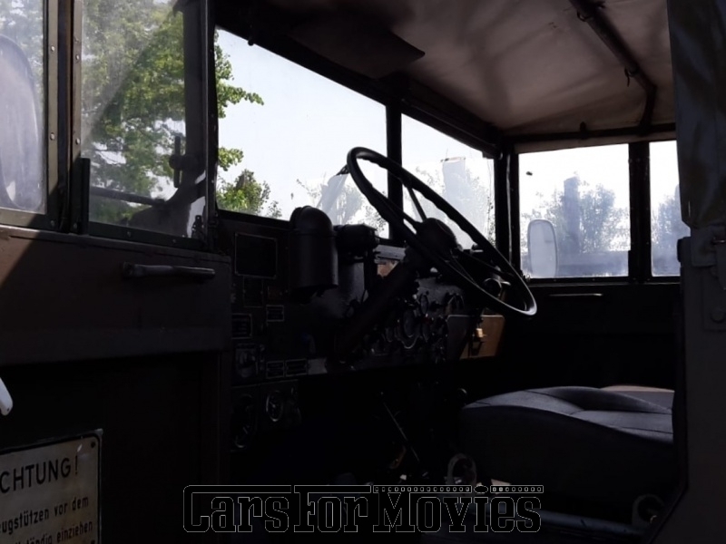 CarsForMovies | Magirus Jupiter 1969 Deutschland Grün Grün Militärfahrzeug Spezialfahrzeug Niedersachsen 4514 Bundeswehr Bundesgrenzschutz Pritschenwagen Armee Heer Kran tarngrün olivgrün