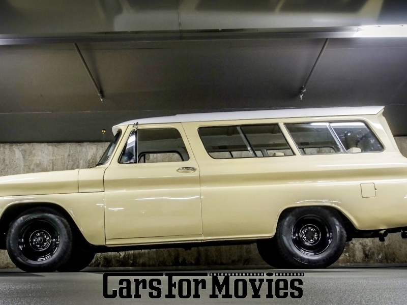 CarsForMovies | GMC Suburban 1964 USA Beige Weiß Zivilfahrzeug Geländewagen Berlin 4558 Oldtimer Kombilimousine