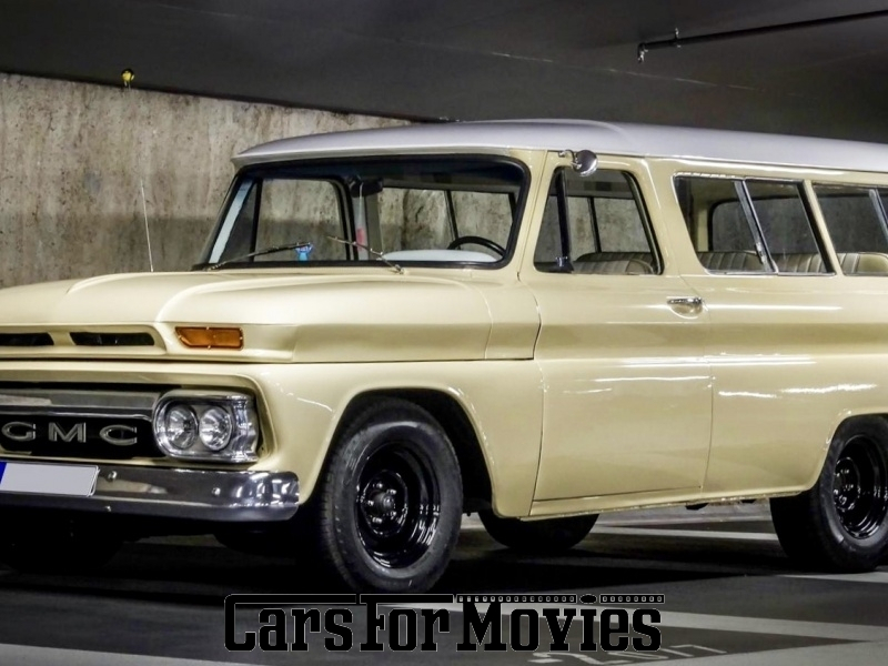 CarsForMovies | GMC Suburban 1964 USA Beige Weiß Zivilfahrzeug Geländewagen Berlin 4558 Oldtimer Kombilimousine