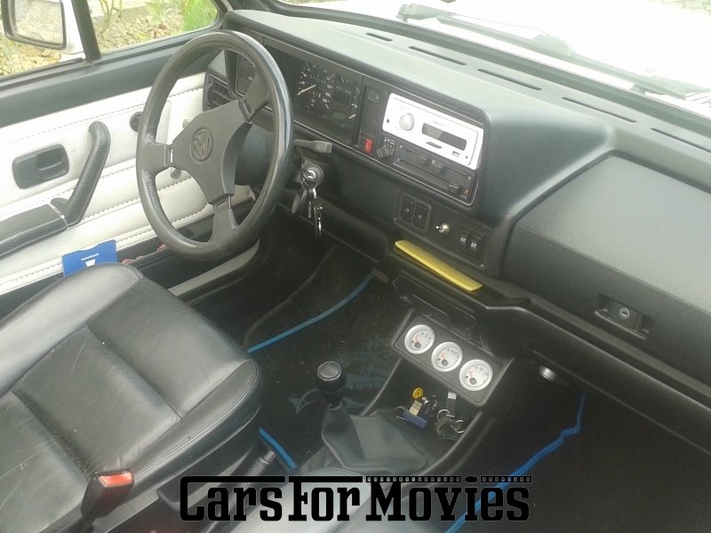 CarsForMovies | VW Golf 1 1988 Deutschland Weiß Schwarz Zivilfahrzeug Cabrio Sachsen 4670 Oldtimer Custom Tuning