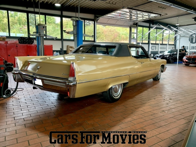 CarsForMovies | Cadillac Coupe DeVille 1969 USA Gold Schwarz Zivilfahrzeug Coupe Nordrhein-Westfalen 4679 Oldtimer lude