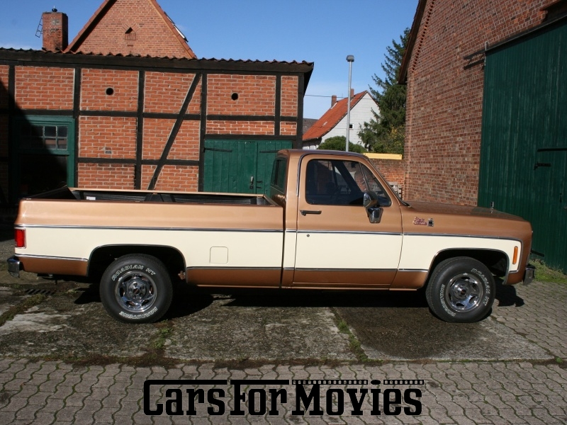 CarsForMovies | GMC Sierra Grande 1979 USA Gold Beige Zivilfahrzeug Pickup Niedersachsen 4707 Oldtimer Colt Seavers Truck Pick-up