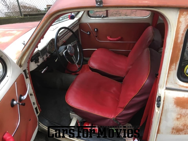 CarsForMovies | Volvo PV 444 California 1956 Schweden Weiß Rot Zivilfahrzeug Limousine Hessen 4772 Oldtimer Patina Import Anhängekupplung Dachgepäckträger