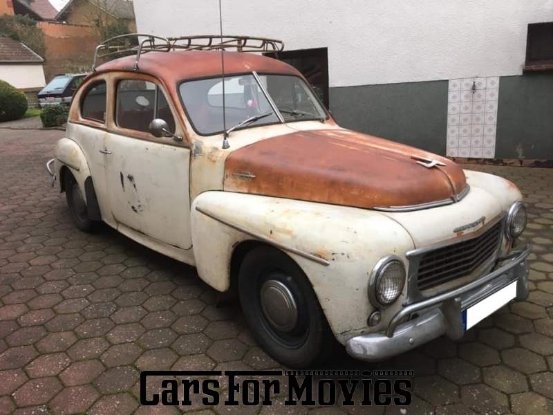 CarsForMovies | Volvo PV 444 California 1956 Schweden Weiß Rot Zivilfahrzeug Limousine Hessen 4772 Oldtimer Patina Import Anhängekupplung Dachgepäckträger